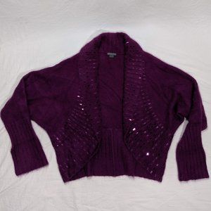 Armani Exchange Angora Sequined Shrug Cowl Neck L